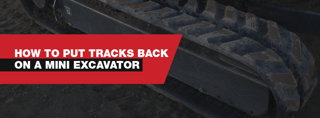 how to put tracks on mini excavator